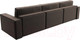 Миниатюра изображения товара Диван Лига Диванов Куба Лонг (велюр коричневый)
