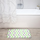 Миниатюра изображения товара Коврик для ванной Вилина Зигзаги 7068-22002 (50x85, серый/зеленый)