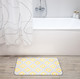 Миниатюра изображения товара Коврик для ванной Вилина Ромбы 7068-22003 (50x85, серый/желтый)