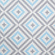 Миниатюра изображения товара Коврик для ванной Вилина Ромбы 7068-22003 (50x85, серый/голубой)
