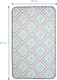 Миниатюра изображения товара Коврик для ванной Вилина Ромбы 7068-22003 (50x85, серый/голубой)