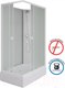 Миниатюра изображения товара Душевая кабина Niagara Promo P100/80/26Q/MT/BK 100x80x215