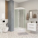 Миниатюра изображения товара Душевая кабина Niagara Promo P120/90/26L/MT 120x90x215
