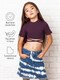 Миниатюра изображения товара Топ детский Amarobaby Generation / AB-OD22-GN2701S/08-128 (бордовый, р.128)