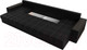 Миниатюра изображения товара Диван П-образный Лига Диванов Дубай полки справа (экокожа черный)
