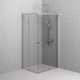 Миниатюра изображения товара Душевой уголок AM.PM X-Joy Square Slide 100x80 / W94G-403-10080-MТ (матовый хром/прозрачное стекло)