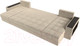 Миниатюра изображения товара Диван П-образный Лига Диванов Дубай полки справа (микровельвет бежевый)