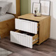 Миниатюра изображения товара Прикроватная тумба ТриЯ Хилтон (дуб крафт золотой/белый матовый)