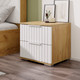 Миниатюра изображения товара Прикроватная тумба ТриЯ Хилтон (дуб крафт золотой/белый матовый)