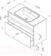Миниатюра изображения товара Тумба под умывальник AM.PM Func M8FFUX1001OF (дерево текстурированное)