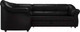 Миниатюра изображения товара Диван угловой Лига Диванов Карнелла левый / 60289 (экокожа черный)