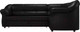 Миниатюра изображения товара Диван угловой Лига Диванов Карнелла правый / 60289 (экокожа черный)