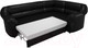 Миниатюра изображения товара Диван угловой Лига Диванов Карнелла правый / 60289 (экокожа черный)