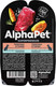Миниатюра изображения товара Влажный корм для собак AlphaPet Superpremium Телятина с тыквой в соусе / 211003 (100г)
