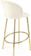 Миниатюра изображения товара Стул барный Halmar H116 (кремовый/золотой)