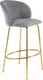 Миниатюра изображения товара Стул барный Halmar H116 (серый/золотой)