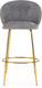 Миниатюра изображения товара Стул барный Halmar H116 (серый/золотой)