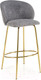 Миниатюра изображения товара Стул барный Halmar H116 (серый/золотой)