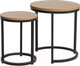 Миниатюра изображения товара Комплект журнальных столиков Signal Hola (дуб/черный)