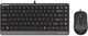 Миниатюра изображения товара Комплект клавиатура и мышь A4Tech Fstyler F1110 (черный/серый)