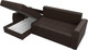Миниатюра изображения товара Диван угловой Лига Диванов Эмир БС левый (экокожа коричневый)