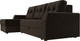 Миниатюра изображения товара Диван угловой Лига Диванов Эмир БС левый (микровельвет коричневый)