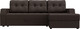 Миниатюра изображения товара Диван угловой Лига Диванов Эмир БС правый (экокожа коричневый)