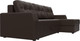 Миниатюра изображения товара Диван угловой Лига Диванов Эмир БС правый (экокожа коричневый)