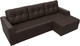 Миниатюра изображения товара Диван угловой Лига Диванов Эмир БС правый (экокожа коричневый)