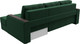 Миниатюра изображения товара Диван угловой Лига Диванов Эмир БС правый (велюр зеленый)