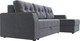 Миниатюра изображения товара Диван угловой Лига Диванов Эмир БС правый (велюр серый)