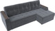 Миниатюра изображения товара Диван угловой Лига Диванов Эмир БС правый (велюр серый)