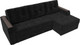 Миниатюра изображения товара Диван угловой Лига Диванов Эмир БС правый (велюр черный)