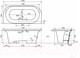 Миниатюра изображения товара Ванна из искусственного мрамора Эстет Lira 170x80 Silk / ФР-00014538