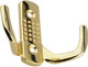 Миниатюра изображения товара Крючок для одежды Trodos ZY-201В 2-рожковый сплав ЦАМ (золото)