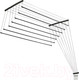 Миниатюра изображения товара Сушилка для белья Comfort Alumin Group Потолочная 7 прутьев Black Diamond 190см (алюминий)