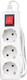 Миниатюра изображения товара Удлинитель Tokov Electric TKE-C01-BU3-2-1-ZV