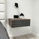 Миниатюра изображения товара Прикроватная тумба Shtabe Simple 7000 эко (графит/дуб веллингтон)
