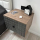 Миниатюра изображения товара Прикроватная тумба Shtabe Simple 7002 эко (графит/дуб веллингтон)