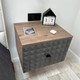 Миниатюра изображения товара Прикроватная тумба Shtabe Simple 7002 эко (графит/дуб веллингтон)