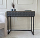 Миниатюра изображения товара Консольный столик Shtabe Simple 7011 эко (графит/дуб веллингтон/черный)