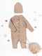 Миниатюра изображения товара Комбинезон для малышей Amarobaby Pure Love Tot / AB-OD22-PLT501/03-80 (бежевый, р. 80)