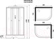 Миниатюра изображения товара Душевая кабина Niagara Promo P90/70/26L/MT 90x70x215