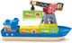 Миниатюра изображения товара Корабль игрушечный Hape Грузовой корабль и подъемный кран. У моря / E3792_HP