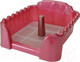 Миниатюра изображения товара Туалет-лоток Homepet Со столбиком 70084 (53x43x19см, красный перламутр)