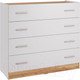 Миниатюра изображения товара Комод НК Мебель Fresco КМ-100N / 72518529 (белый/дуб вотан)