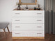 Миниатюра изображения товара Комод НК Мебель Fresco КМ-100N / 72518529 (белый/дуб вотан)