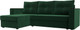 Миниатюра изображения товара Диван угловой Лига Диванов Атланта Б/С левый / 117036L (велюр зеленый)