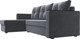 Миниатюра изображения товара Диван угловой Лига Диванов Атланта Б/С левый / 117038L (велюр серый)