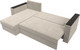 Миниатюра изображения товара Диван угловой Лига Диванов Атланта Б/С левый / 117041L (микровельвет бежевый)